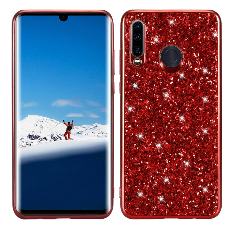Custodia in TPU antiurto con polvere glitterata per Huawei P30 Lite / nova 4e, For Huawei P30 Lite / nova 4e