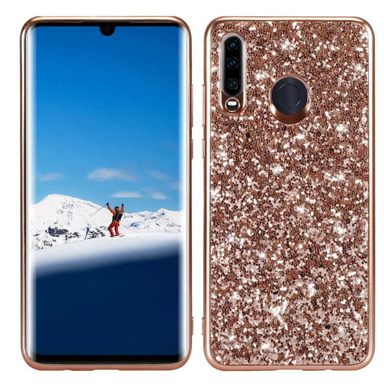 Custodia in TPU antiurto con polvere glitterata per Huawei P30 Lite / nova 4e, For Huawei P30 Lite / nova 4e