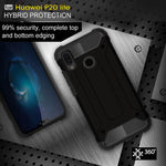 Per Huawei P20 Lite Custodia robusta con cover posteriore combinata in TPU + PC per tutto il corpo, For Huawei P20 Lite, Huawei P20 Lite