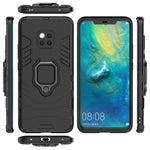 Custodia protettiva antiurto PC + TPU per Huawei Mate 20 Pro, con supporto ad anello magnetico, For Huawei Mate 20 Pro