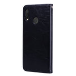 Custodia in pelle a vibrazione orizzontale con texture a cera d'olio stile business per Huawei Nova 3i e P smart Plus, con supporto, slot per carte e portafoglio, For Huawei Nova 3i