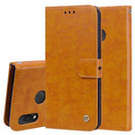 Custodia in pelle a vibrazione orizzontale con texture a cera d'olio stile business per Huawei Nova 3i e P smart Plus, con supporto, slot per carte e portafoglio, For Huawei Nova 3i