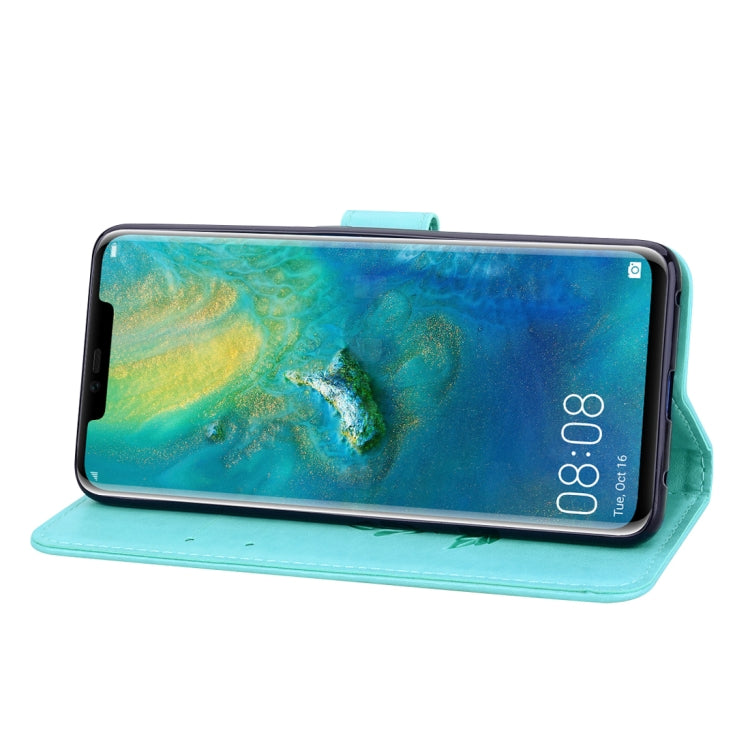 Custodia in pelle PU con chiusura orizzontale in rilievo rosa per Huawei Mate 20 Pro, con supporto, slot per carte e portafoglio, For Huawei Mate 20 Pro, Huawei Mate 20 Pro