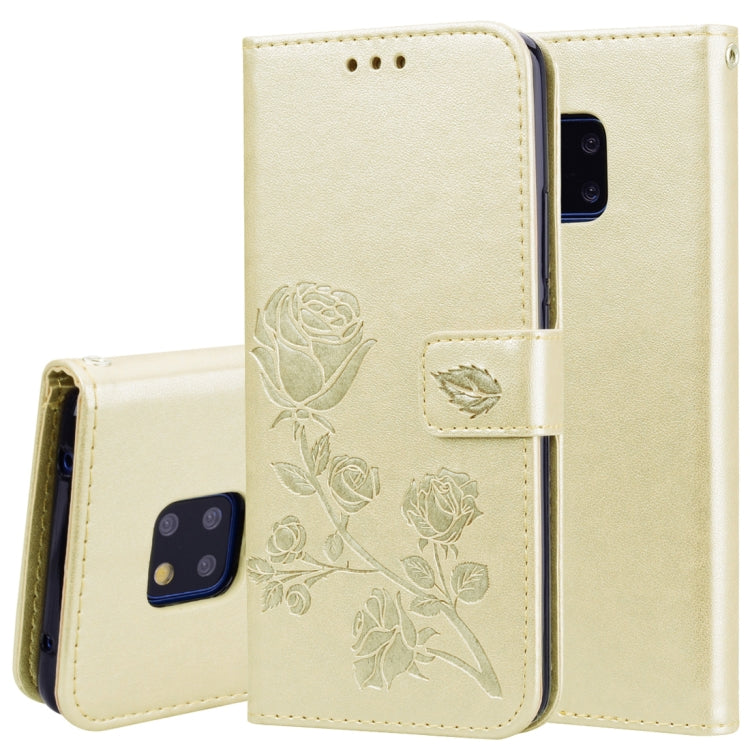 Custodia in pelle PU con chiusura orizzontale in rilievo rosa per Huawei Mate 20 Pro, con supporto, slot per carte e portafoglio, For Huawei Mate 20 Pro, Huawei Mate 20 Pro