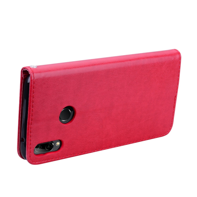 Custodia in pelle PU con chiusura orizzontale in rilievo rosa per Huawei Y9 (2019), con supporto, slot per carte e portafoglio, For Huawei Y9 (2019), Huawei Y9 (2019)