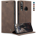 CaseMe-013 Custodia Multifunzionale in Pelle con Flip Orizzontale Smerigliato retrò per Huawei P30 Lite, con Slot per Schede, Supporto e Portafoglio, For Huawei P30 Lite