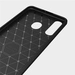 Custodia in TPU in fibra di carbonio con trama spazzolata per Huawei P30 Lite, Huawei P30 Lite