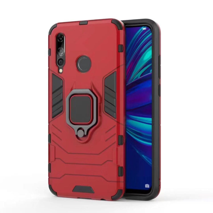 Custodia antiurto per PC + TPU con supporto ad anello magnetico per Huawei Enjoy 9s / P Smart+ 2019, For Huawei Enjoy 9s / P Smart+ 2019