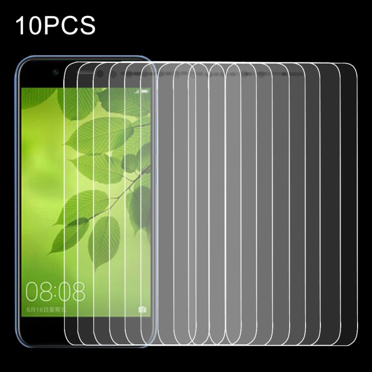 10 PZ per Huawei nova 2 Lite 0,26mm 9H Durezza superficiale 2.5D Pellicola per schermo in vetro temperato antideflagrante, For nova 2 Lite