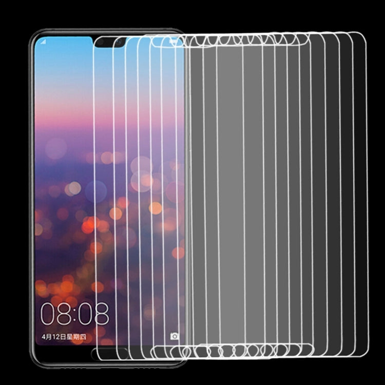 10 PZ per Huawei P20 P20 0,26mm 9H Durezza superficiale 2,5D Pellicola per schermo in vetro temperato antideflagrante, For P20