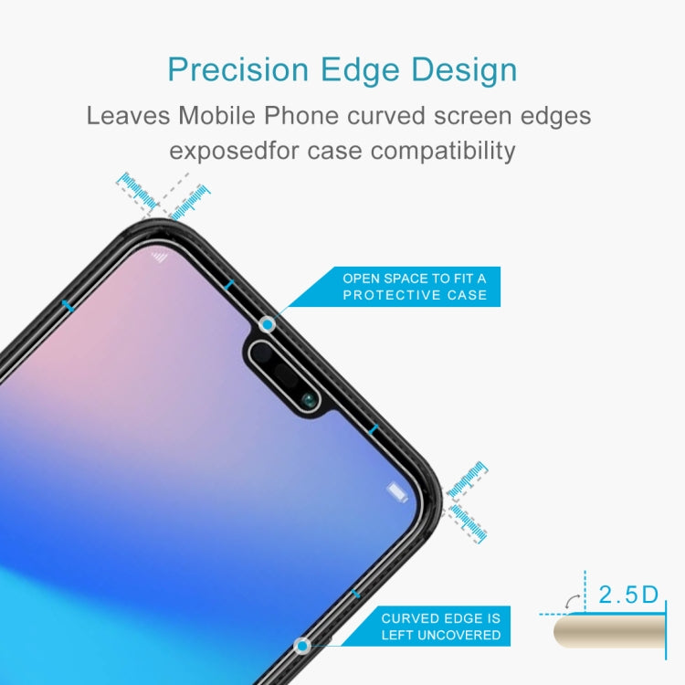 Per Huawei P20 Lite 0,26 mm 9H Durezza superficiale 2,5D Pellicola per schermo in vetro temperato antideflagrante, For P20 Lite