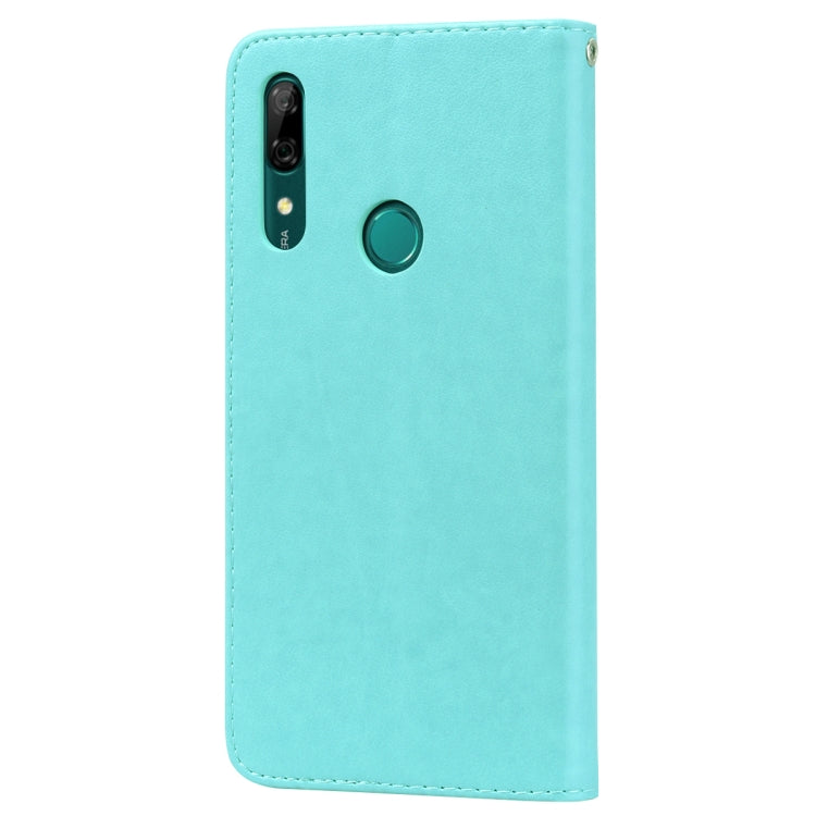 Custodia in pelle PU con chiusura orizzontale in rilievo rosa per Huawei P Smart Z, con supporto, slot per carte e portafoglio, For Huawei P Smart Z