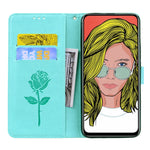 Custodia in pelle PU con chiusura orizzontale in rilievo rosa per Huawei P Smart Z, con supporto, slot per carte e portafoglio, For Huawei P Smart Z