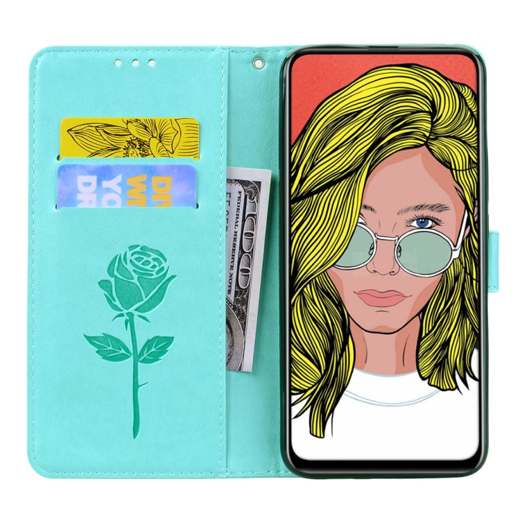 Custodia in pelle PU con chiusura orizzontale in rilievo rosa per Huawei P Smart Z, con supporto, slot per carte e portafoglio, For Huawei P Smart Z