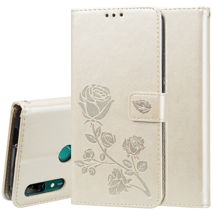 Custodia in pelle PU con chiusura orizzontale in rilievo rosa per Huawei P Smart Z, con supporto, slot per carte e portafoglio, For Huawei P Smart Z