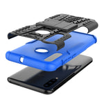 Custodia antiurto TPU+PC con supporto per Huawei P Smart+ 2019