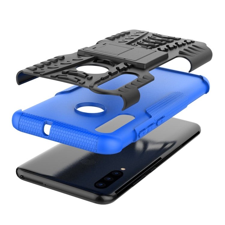 Custodia antiurto TPU+PC con supporto per Huawei P Smart+ 2019