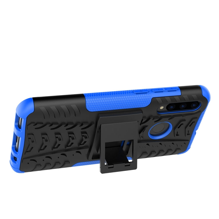 Custodia antiurto TPU+PC con supporto per Huawei P Smart+ 2019