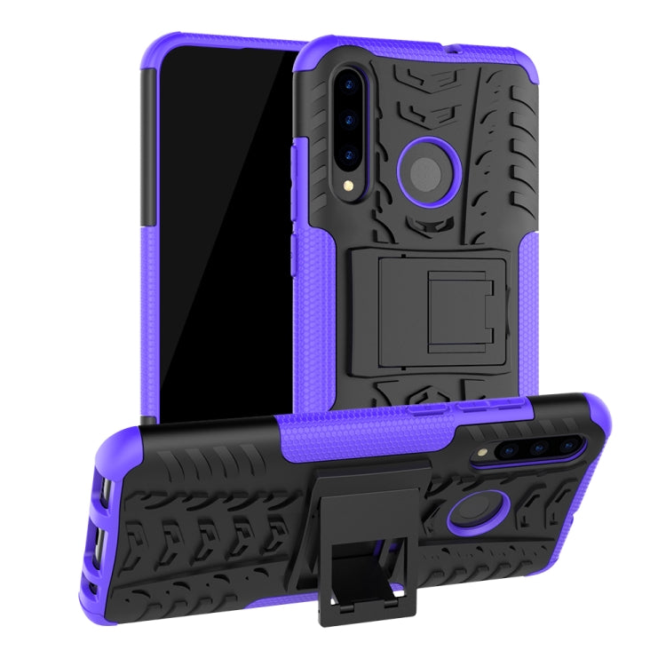 Custodia antiurto TPU+PC con supporto per Huawei P Smart+ 2019