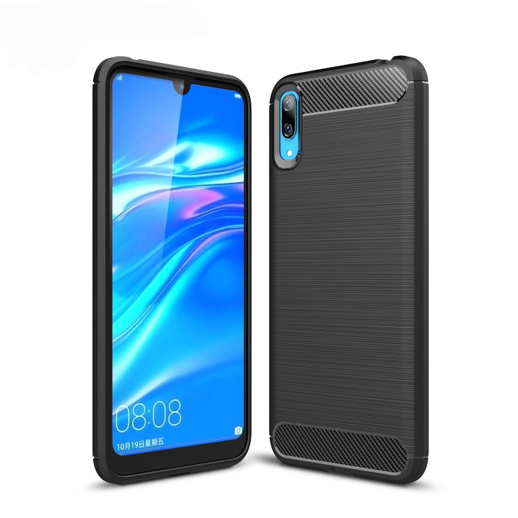 Custodia in TPU fibra di carbonio per Huawei Enjoy 9