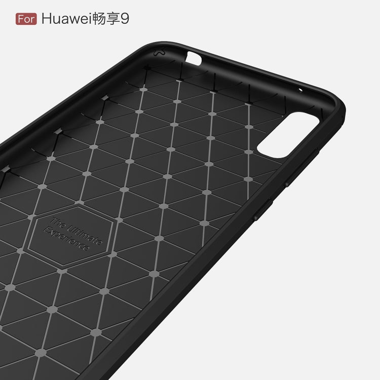 Custodia in TPU fibra di carbonio per Huawei Enjoy 9
