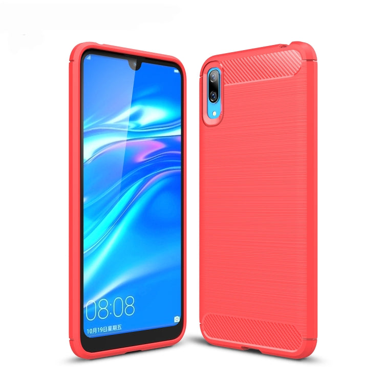 Custodia in TPU fibra di carbonio per Huawei Enjoy 9