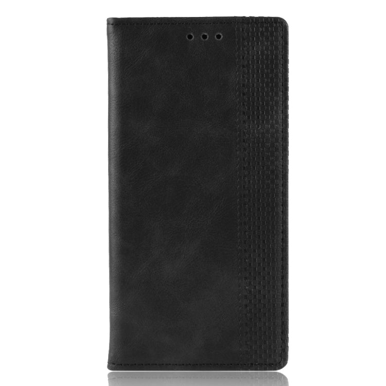 Custodia in pelle con chiusura orizzontale con fibbia magnetica e texture retrò per Huawei Mate 20 Pro, con supporto, slot per carte e portafoglio, For Huawei Mate 20 Pro