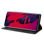 Custodia in pelle con chiusura orizzontale con fibbia magnetica e texture retrò per Huawei Mate 20 Pro, con supporto, slot per carte e portafoglio, For Huawei Mate 20 Pro