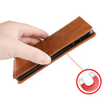 Custodia in pelle con chiusura orizzontale con fibbia magnetica e texture retrò per Huawei Mate 20 Pro, con supporto, slot per carte e portafoglio, For Huawei Mate 20 Pro