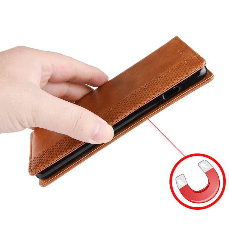 Custodia in pelle con chiusura orizzontale con fibbia magnetica e texture retrò per Huawei Mate 20 Pro, con supporto, slot per carte e portafoglio, For Huawei Mate 20 Pro