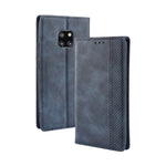 Custodia in pelle con chiusura orizzontale con fibbia magnetica e texture retrò per Huawei Mate 20 Pro, con supporto, slot per carte e portafoglio, For Huawei Mate 20 Pro