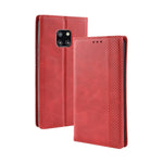 Custodia in pelle con chiusura orizzontale con fibbia magnetica e texture retrò per Huawei Mate 20 Pro, con supporto, slot per carte e portafoglio, For Huawei Mate 20 Pro