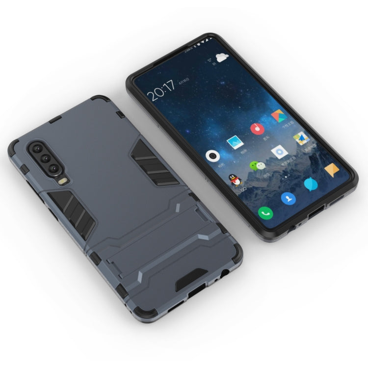 Custodia antiurto in PC + TPU per Huawei P30, con supporto, For Huawei P30