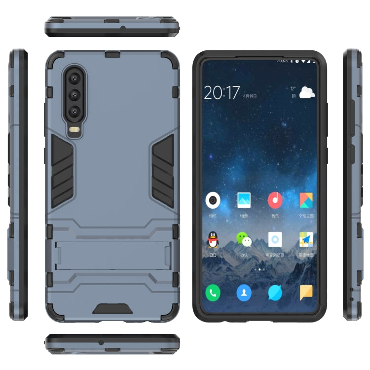 Custodia antiurto in PC + TPU per Huawei P30, con supporto, For Huawei P30