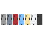 Custodia antiurto in PC + TPU per Huawei P30, con supporto, For Huawei P30