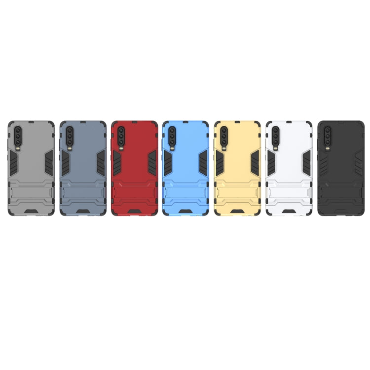 Custodia antiurto in PC + TPU per Huawei P30, con supporto, For Huawei P30