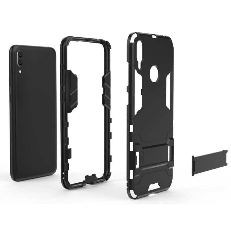 Custodia antiurto PC TPU per Huawei Y7 2019 con supporto
