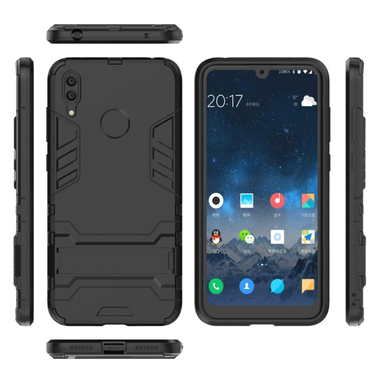 Custodia antiurto PC TPU per Huawei Y7 2019 con supporto