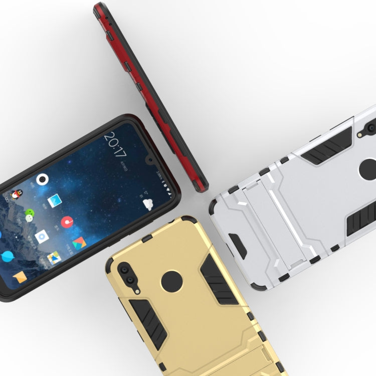 Custodia antiurto PC TPU per Huawei Y7 2019 con supporto