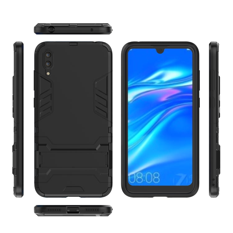 Custodia antiurto per PC + TPU per Huawei Enjoy 9, con supporto, For Huawei Enjoy 9