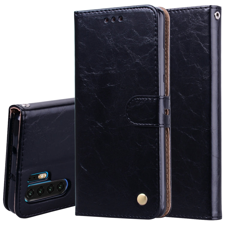 Custodia in pelle con supporto per Huawei P30 Pro