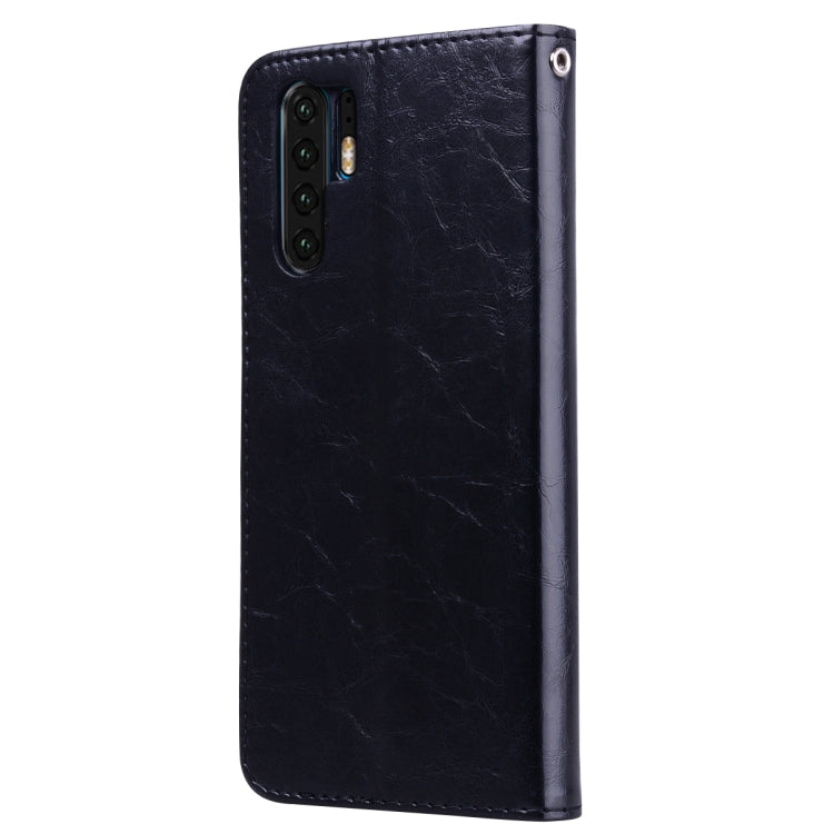 Custodia in pelle con supporto per Huawei P30 Pro