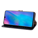 Custodia in pelle con supporto per Huawei P30 Pro