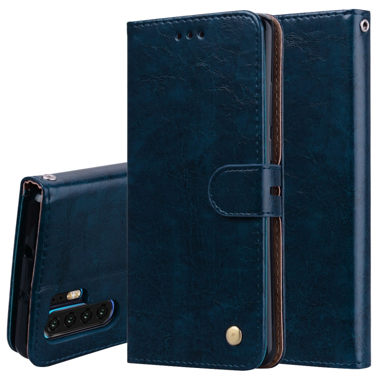 Custodia in pelle con supporto per Huawei P30 Pro