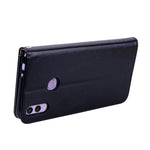 Custodia in pelle a vibrazione orizzontale con texture a cera d'olio stile business per Huawei Honor 8C, con supporto, slot per carte e portafoglio, For Huawei Honor 8C