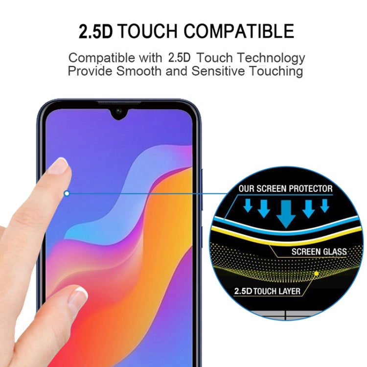 Pellicola in vetro temperato a schermo intero 9H 2.5D da 0,3 mm per Huawei Honor 8A, For Huawei Honor Play 8A