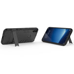 Custodia antiurto in PC + TPU per Huawei Honor 8C, con supporto, For Huawei Honor 8C, For Honor 8C