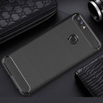 Per Huawei P smart / Enjoy 7S Custodia protettiva posteriore protettiva in TPU antiurto in fibra di carbonio con struttura spazzolata, For Huawei P smart / Enjoy 7S, Huawei P smart / Enjoy 7S, For P smart / Enjoy 7S