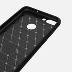 Per Huawei P smart / Enjoy 7S Custodia protettiva posteriore protettiva in TPU antiurto in fibra di carbonio con struttura spazzolata, For Huawei P smart / Enjoy 7S, Huawei P smart / Enjoy 7S, For P smart / Enjoy 7S