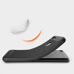 Per Huawei P smart / Enjoy 7S Custodia protettiva posteriore protettiva in TPU antiurto in fibra di carbonio con struttura spazzolata, For Huawei P smart / Enjoy 7S, Huawei P smart / Enjoy 7S, For P smart / Enjoy 7S